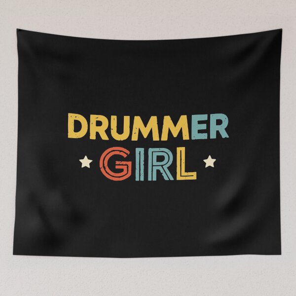 Item preview, the drummer girl drums designed and sold by kiakuki.