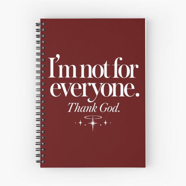 Item preview, I'm Not For Everyone, Thank God (White Text/red) designed and sold by Velai.