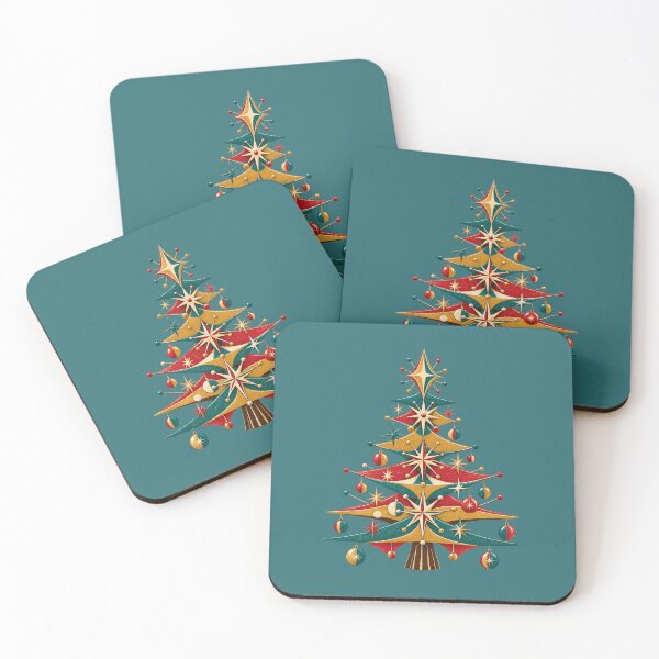 Item preview, Mid Century Starburst Christmas Tree Atomic Age Retro Holiday Design designed and sold by MagicMakerPh.