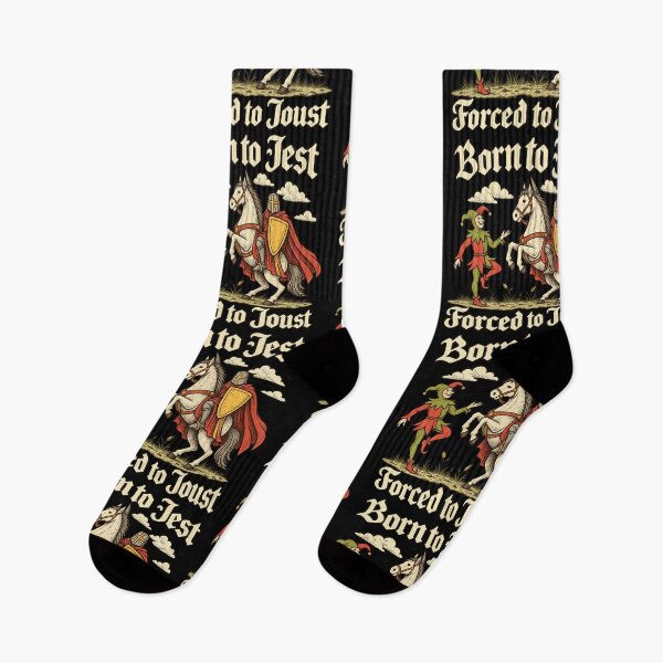 Item preview, Born To Jest Forced To Joust Funny Medieval Knight designed and sold by NAAYAX.