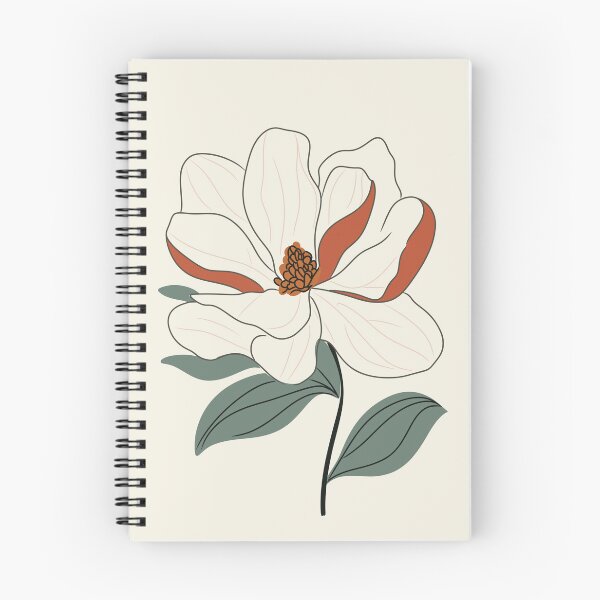 Item preview, Minimalist Magnolia Flower Botanical designed and sold by ByBiancaArt.