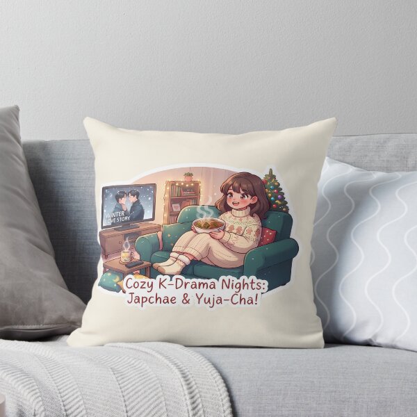Item preview, K-Drama with Korean food – Kawaii motif designed and sold by Jasardpu.