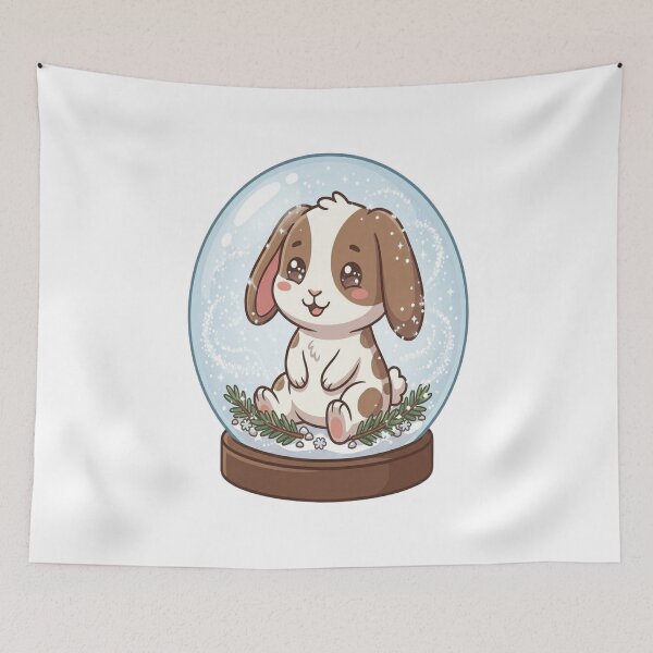 Item preview, Cute Bunny Snow Globe Winter    designed and sold by Ella_Sketch.