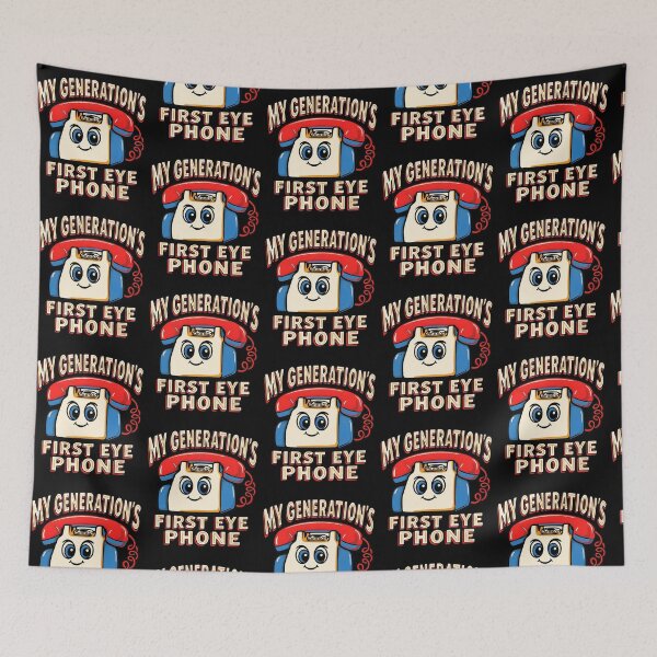 Item preview, My Generation's First Eye Phone 80s Nostalgia designed and sold by Redgiant87x.