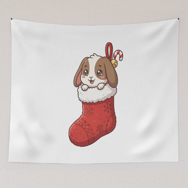 Item preview, Cute Bunny In Christmas Stocking    designed and sold by Ella_Sketch.