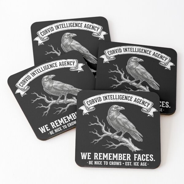 Artikelvorschau, corvid-intelligence-agency-funny-crow-bird-watching-raven entworfen und verkauft von w66aboo.