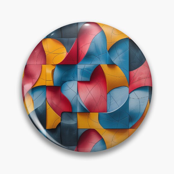 Item preview, Abstract 3D Geometric Wood Shapes Colorful Pattern    designed and sold by NTGUILTY.