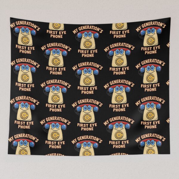 Item preview, My Generation's First Eye Phone 80s 90s Humor designed and sold by Redgiant87x.