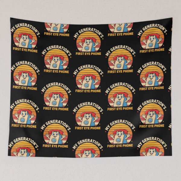 Item preview, My Generation's First Eye Phone Vintage 80s Humor designed and sold by Redgiant87x.