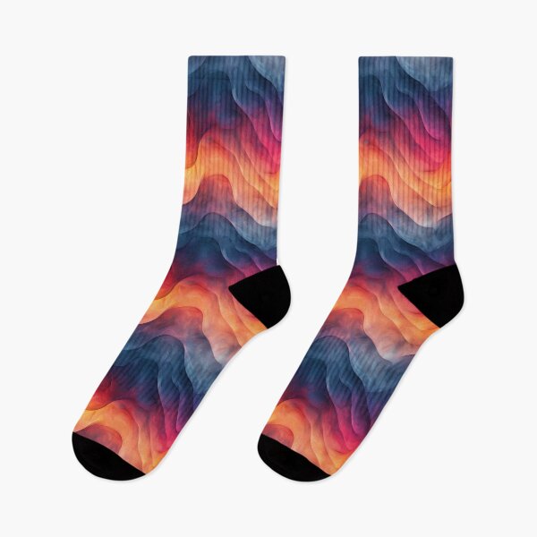 Item preview, Fluid Gradient Waves Abstract Colorful Pattern designed and sold by NTGUILTY.