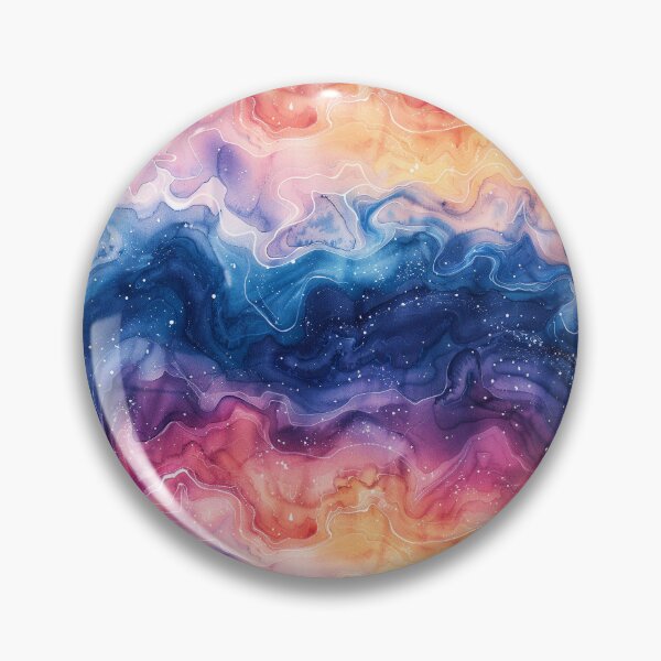 Item preview, Watercolor Marble Cosmic Fluid Abstract Pattern    designed and sold by NTGUILTY.