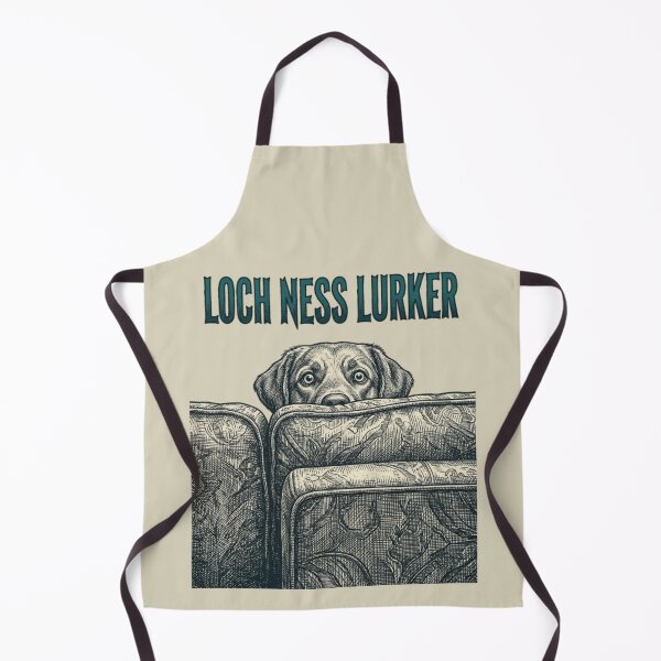 Artikelvorschau, Loch Ness Lurker Funny Dog Hiding Cryptid Dog Funny Dog Owner Gift entworfen und verkauft von FurRealStudioCo.
