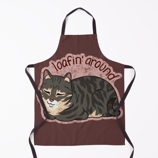 Item preview, Gray Tabby Cat Loaf Illustration, funny, cute designed and sold by Whimsy Works Digital Art.
