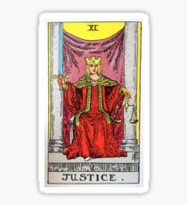 Justice Tarot Sticker