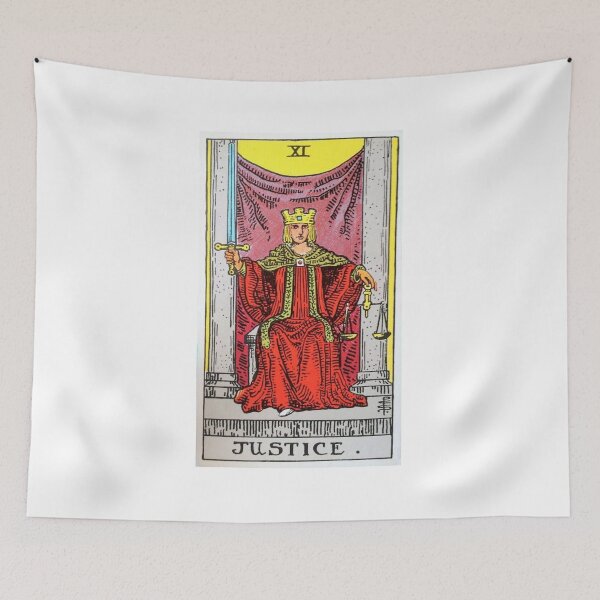 Item preview, Justice Tarot designed and sold by Phantastique Boutique.