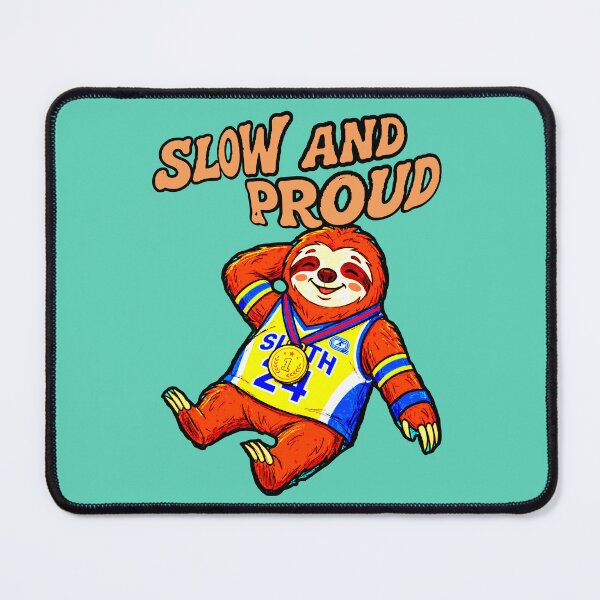 Item preview, Slow And Proud Funny Sloth Champion Cute Sloth Gold Medal designed and sold by AstronautMerch.
