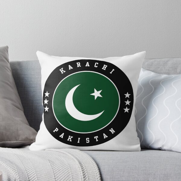 Aperçu de l'œuvre Emblème du drapeau de Karachi, Pakistan – Fierté de la ville pakistanaise créée et vendue par jeshands.