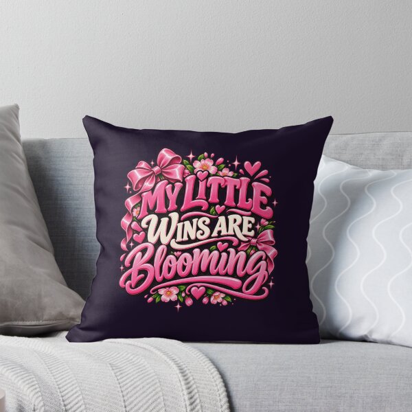 Item preview, My Little Wins Are Blooming Pink Coquette Floral Art designed and sold by wavlore.