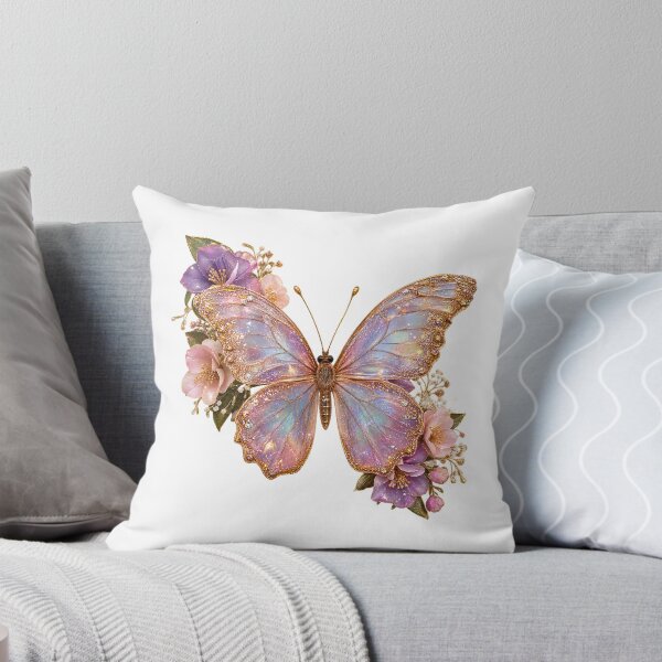 Item preview, Ultra Realistic Glitter Butterfly And Flowers designed and sold by wallpapersarts.