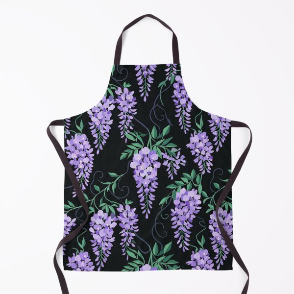 Item preview, Purple Wisteria Cascading Floral Seamless Pattern designed and sold by Owcomm.