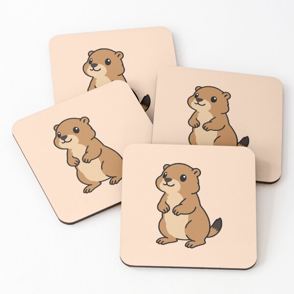 Item preview, Cute Cartoon Black Tailed Prairie Dog designed and sold by WildlifeDoodle.