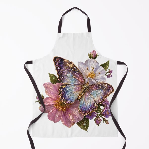 Item preview, Ultra Realistic Glitter Butterfly And Flowers designed and sold by wallpapersarts.