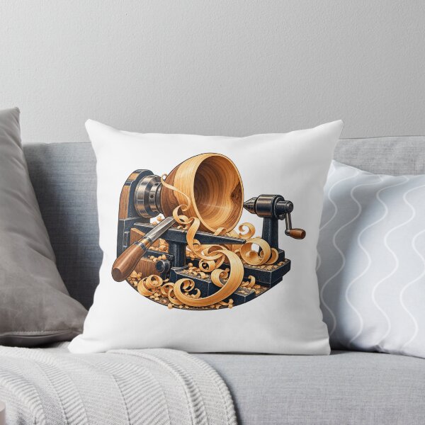 Item preview, Woodturning Lathe Bowl and Curling Shavings designed and sold by TeNovaStudio.