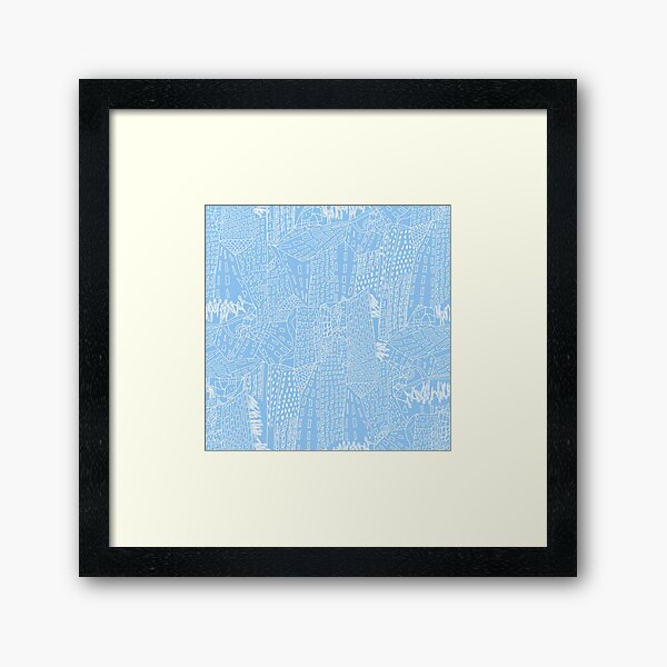 blue city Framed Art Print