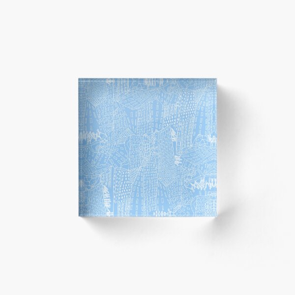 blue city Acrylic Block