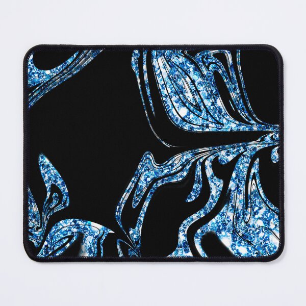 Item preview, Electric Blue Glitter Abstract Swirls designed and sold by Visual Studio 888 LLC.