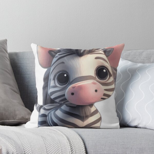 Aperçu de l'œuvre Cute Baby Zebra Kawaii Animal Art créée et vendue par OndaLiza.