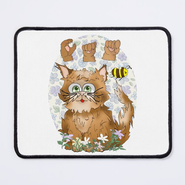 Item preview, ASL ginger cat with a bee designed and sold by BeingNow.