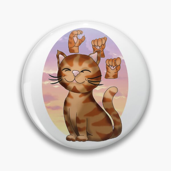 Item preview, ASL ginger cat with stripes designed and sold by BeingNow.