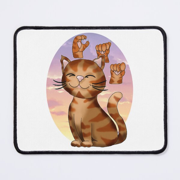 Item preview, ASL ginger cat with stripes designed and sold by BeingNow.