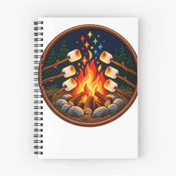 Item preview, Toasted Together, Rainbow Pride Campfire Badge designed and sold by INCLUSION and You.