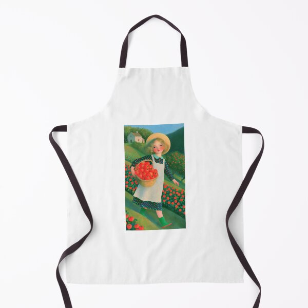 Aperçu de l'œuvre La fille du livre d'histoires du jardin de tomates créée et vendue par spacefogdesign.