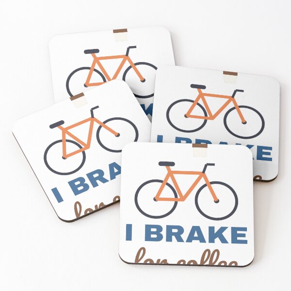 Item preview, I Brake for Coffee – Funny Cycling Coffee designed and sold by PlannrStudioArt.