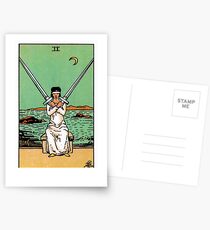 Two of Swords Tarot Postcards