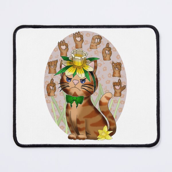 Item preview, Daffodil hat ASL cat designed and sold by BeingNow.