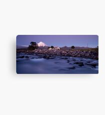 Mount Taranaki at night 2 Canvas Print