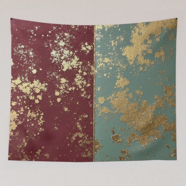 Item preview, Luxury Christmas Metallic Splatter Texture, Elegant Festive Colour Block Design designed and sold by Dream Bloom Gallery.