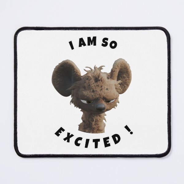 Item preview, Funny Hyena - Cute 3D Animal, cartoon - "I am so excited" designed and sold by Ko-tidien.