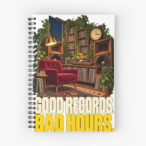 Item preview, Good Records. Bad Hours. designed and sold by Mono.fi Studios.