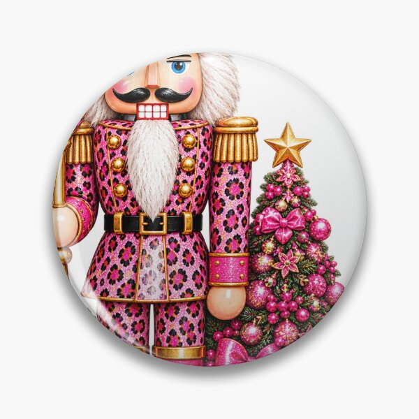 Item preview, Pink Leopard Nutcracker Christmas Display designed and sold by Affiliora.