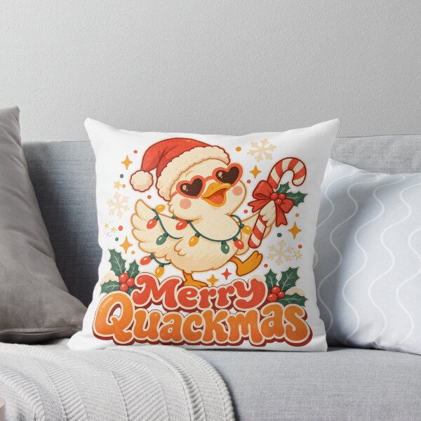 Item preview, Merry Quackmas – Funny Christmas Duck designed and sold by orangemor.