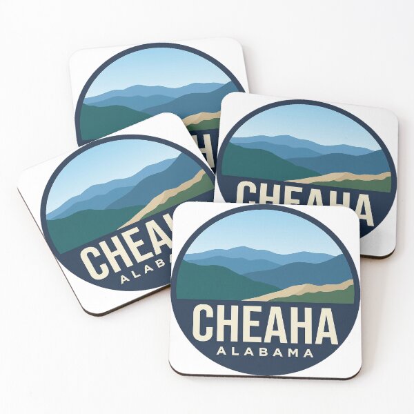 Item preview, Cheaha State Park Alabama Mountain Ridges Circle Badge Sticker designed and sold by DetourDgn.