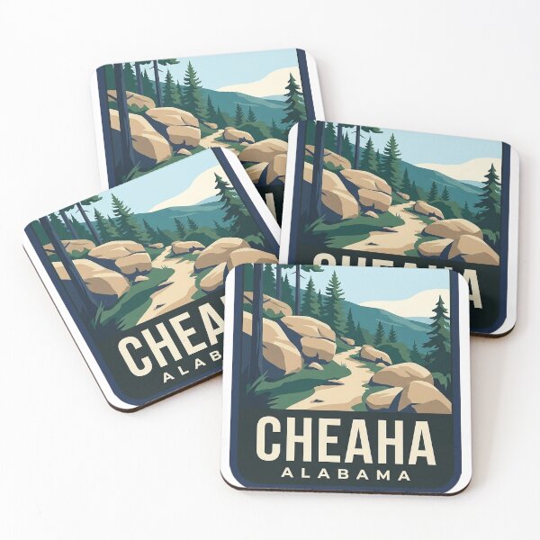 Item preview, Cheaha State Park Alabama Rock Garden Trail Ribbon Badge Sticker designed and sold by DetourDgn.