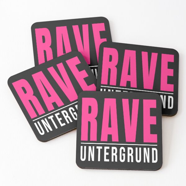 Item preview, Rave Untergrund - Neon Pink Wordmark designed and sold by GatoBlanco.