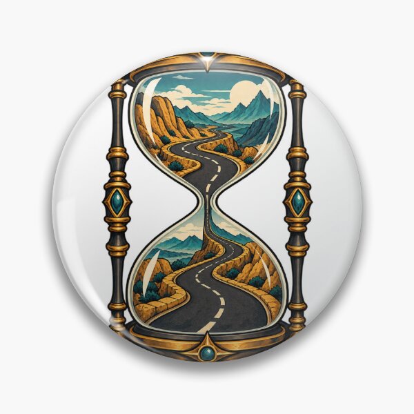 Artikelvorschau, Hourglass containing a winding empty road entworfen und verkauft von KaroxoArts.