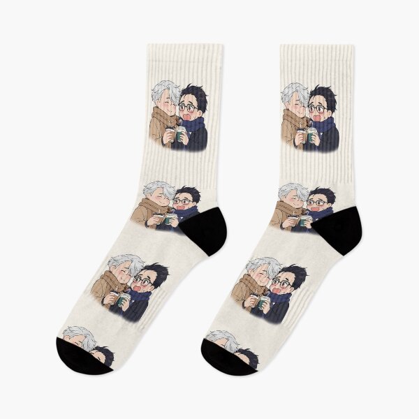 Item preview, Victor and Yuri Ice Skaters Drink Coffee designed and sold by Oniyasha.